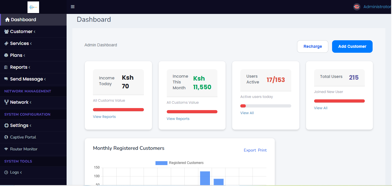Desktop Dashboard