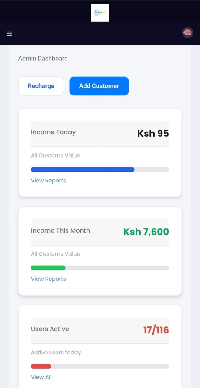 Mobile Dashboard